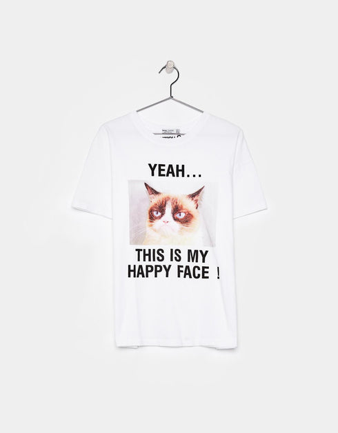 Ecologically grown cotton T-shirt with print